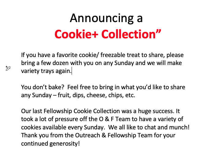 Announcing — A Cookie + Collection